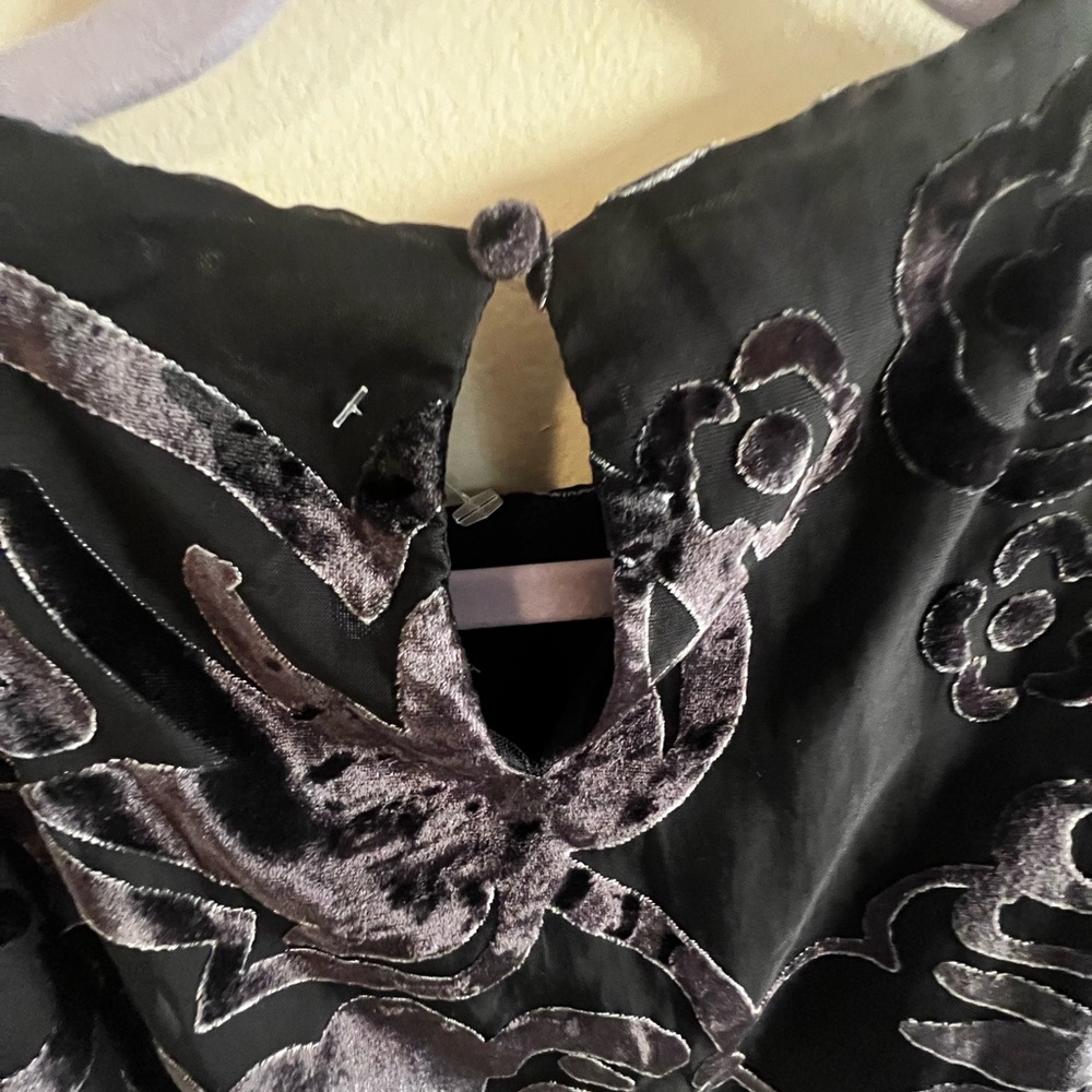 Free People Manuka Burnout Velvet Mini Dress NWT X Small MSRP $198 - Picture 7 of 11